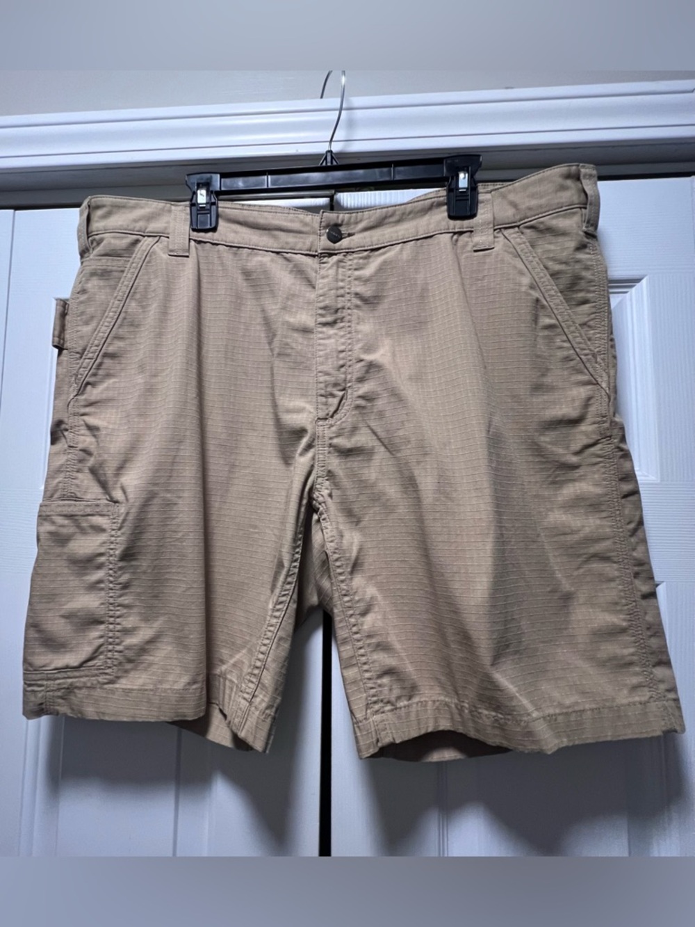 Carhartt Force Relaxed Fit Work Short Mens 42 Dark Khaki 104196 DKH 9” Inseam